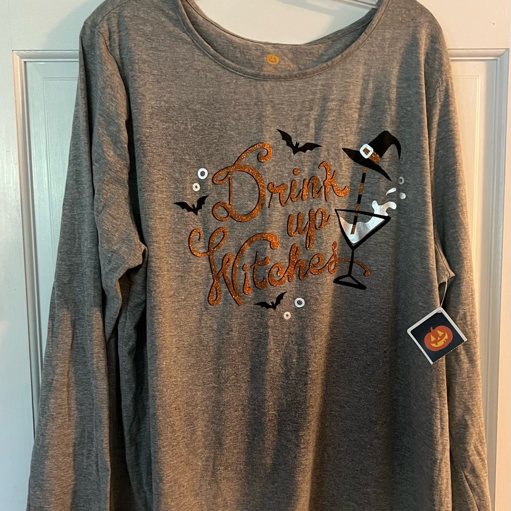 Halloween Graphic Long Sleeve Shirt